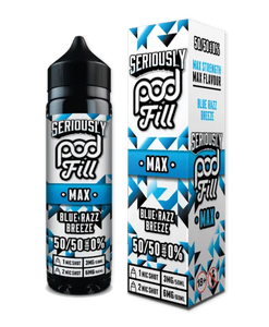 Seriously Pod Fill Max Blue Razz Breeze E-liquid Shortfill