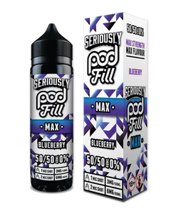 Seriously Pod Fill Max Blueberry E-liquid Shortfill