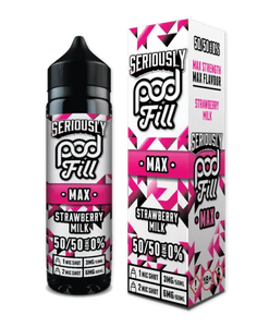 Seriously Pod Fill Max Strawberry Milk E-liquid Shortfill