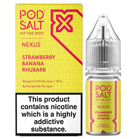 Strawberry Banana Rhubarb 10ml Nicotine Salt E-Liquid