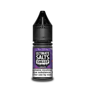 Ultimate Salts Chilled – Grape. A sweet and juicy grape flavour with a wickedly icy and refreshing after taste.