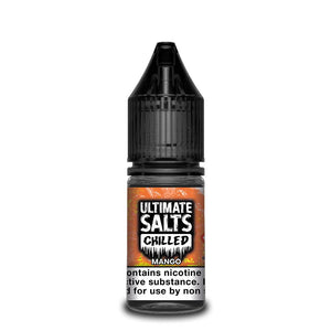 Ultimate Salts Chilled – Mango. Get refreshed on a tropical island with this exotic mango and crushed ice vape.