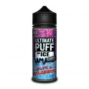 Ultimate Puff On Ice Limited Edition – Grape & Strawberry – This super mouth watering fruity medley of Grape and Sweet Strawberry combined with a super icy cold finish will only make you want more.