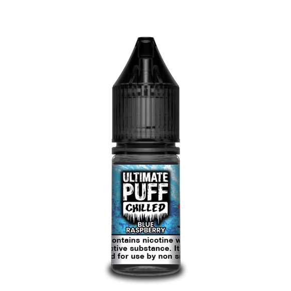 A perfect blue raspberry vape with a cool and crisp bite