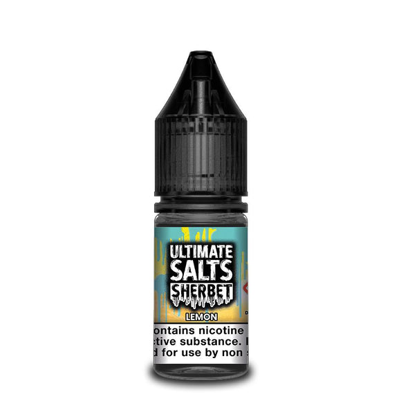 Ultimate Salts Sherbet – Lemon. Sweet zesty lemon infused with sherbet makes one of the most delicious vape flavours out there.