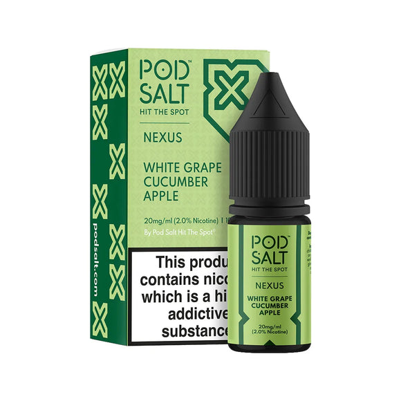 Nexus White Grape Cucumber Apple 10ml Nicotine Salt E-Liquid
